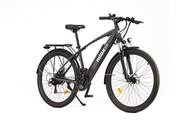 Nilox Bicicleta Nilox, E-Bike X7 Plus, Bicicleta de trekking con pedaleo asistido, 80 km de autonomía, hasta 25 km / h, motor de 36 V 250 W, batería de litio de 36 V- 13 Ah, neumáticos de 27, 5" x 2, 10" semirrígidos