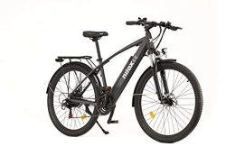 Nilox Bicicletas eléctrica Nilox, E-Bike X7 Plus, Bicicleta de trekking con pedaleo asistido, 80 km de autonomía, hasta 25 km / h, motor de 36 V 250 W, batería de litio de 36 V- 13 Ah, neumáticos de 27, 5"x 2, 10" semirrígidos