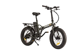 Nilox Bicicleta Nilox, E-Bike X8 Plus, Bicicleta eléctrica con pedaleo asistido, 70 km de autonomía, 36V - 250W sin escobillas de alta velocidad, neumáticos gordos de 20", frenos de doble disco