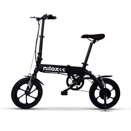 Nilox Bicicleta Nilox ebike X2 Plus Plegable Ruedas 16"; Adulto, Unisex, Elctrica, Negro