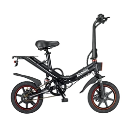 NIUBILITY Bicicletas eléctrica Niubility B14 - Bicicleta eléctrica, color negro