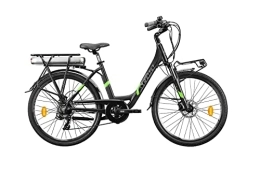 Atala Bicicletas eléctrica Nuevo modelo Atala 2021 E-RUN 8.1 HD Lady 500 Color negro / verde talla 45 (S)
