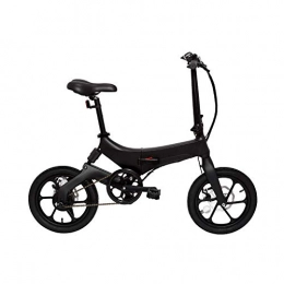 OhmBike Bicicletas eléctrica OhmBike Bicicleta Plegable eléctrica 2019, Alcance de hasta 50 km y Velocidad de 25 km / h, para Llevar en Cualquier Lugar, Bicicleta Plegable de 16 Pulgadas, con Permiso de circulación, Negro