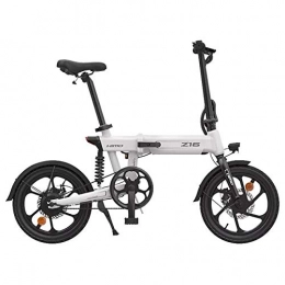 OUXI Bicicletas eléctrica OUXI Bicicleta eléctrica Himo Z16 para adultos, plegable, motor de 250 W, 3 modos de trabajo de 25 km / h, capacidad de batería de 10 Ah (Z16 blanco)