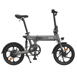 OUXI Bicicleta OUXI Bicicleta eléctrica Himo Z16 para adultos, plegable, motor de 250 W, 3 modos de trabajo de 25 km / h, capacidad de batería de 10 Ah (Z16 gris)