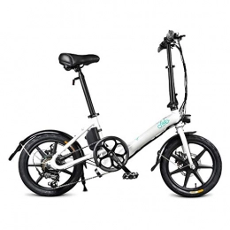 OUXI Bicicletas eléctrica OUXI FIID0 D3S Shifting Version Bicicleta electrica, Asistente de Potencia para Adultos E-Bike 7.8AH 250W 36V Batería 16 Pulgadas Mini Bicicleta Plegable para Ejercicio al Aire Libre Ejercicio-Blanco