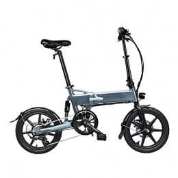 paritariny Bicicleta paritariny Bicicleta eléctrica 36V 250W Bicicleta Plegable eléctrica para Adultos Ruedas con Altavoz de 16 Pulgadas Mini y Bicicleta Plegable (Color : Black)