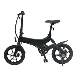 paritariny Bicicleta paritariny Bicicleta eléctrica Neumático eléctrico Plegable portátil de Bicicleta de Bicicleta de 16 Pulgadas 25km / h 5 0KM Buca de Doble Disco de Bicicleta al Aire Libre de Ebike Inteligente