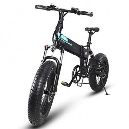 Phaewo Bicicleta Phaewo Bicicletas eléctricas, 20x4 Pulgadas Fat Tires 250W Bicicleta eléctrica Plegable de Aluminio de 7 velocidades, Asistencia eléctrica (50 Millas), con batería extraíble y Pantalla LCD