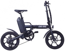 LKLKLK Bicicleta Plegable Bicicleta elctrica de 16", con la batera de Litio 36V13ah Instrumento LCD de Panel Frontal y Trasera Frenos de Disco LED Destacar Luz