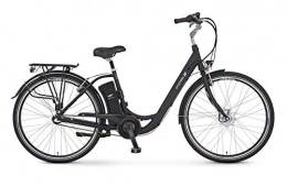 Prophete Bicicletas eléctrica Prophete Bicicleta eléctrica GENIESSER e9.3 City de 28 pulgadas, color negro mate, altura de 48 cm