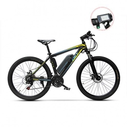 PXQ Bicicleta PXQ Bicicleta de montaña elctrica de 26 Pulgadas, 21 velocidades E-Bike de Bicicleta de cercanas de Citybike con medidor Inteligente LED y Frenos de Disco, batera de Litio extrable 48V 240W