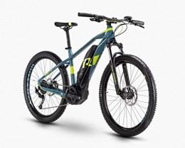 RAYMON Bicicleta RAYMON Hardray E-Seven 4.0 Pedelec - Bicicleta eléctrica de montaña (27, 5 pulgadas), color azul y verde