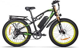 RICH BIT Bicicletas eléctrica RICH BIT Bicicleta eléctrica para Adultos 1000W 48V Bicicleta de Ejercicio eléctrica sin escobillas, batería de Litio Desmontable 17Ah Freno de Disco de Bicicleta de montaña (Amarillo-Negro)