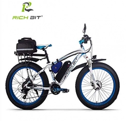 RICH BIT Bicicleta RICH BIT Bicicleta eléctrica RT-022 Motor sin escobillas 1000W 48V * 17Ah LG li-Battery Smart e-Bike Doble Freno de Disco Shimano 21 velocidades