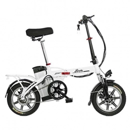 Riscko Bicicleta elctrica Plegable Volt Unisex Adulto Talla nica Color Blanco o Negro 350W 36V (Blanco)