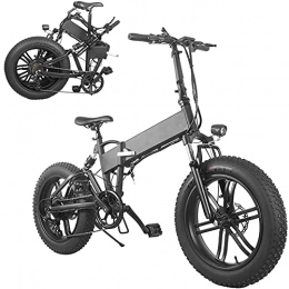 RSTJ-Sjef Bicicletas eléctrica RSTJ-Sjef Bicicletas Eléctricas De 20 Pulgadas para Adultos, Bicicleta De Montaña Plegable con Batería De Litio Extraíble De 36V 10AH, Bicicleta Eléctrica De 7 Velocidades con Pantalla LCD