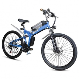 R&Xrenxia Bicicletas eléctrica RXRENXIA Plegable Bicicleta Elctrica, Bicicleta Elctrica De Montaa, Plegable con Asiento Ajustable Marco De Aleacin De Aluminio Inteligente LCD Medidor De Velocidad 27 (48V10AH) para Adultos