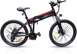 LEICKE Bicicletas eléctrica Sachsenrad K2 Smart E-Folding Bicicleta de Montaña Plegable Plegable Unisex para Adultos 26 Pulgadas, motor de 250 W, batería de litio de 36 V, 8 Ah, Aplicable para Programa de Vías Verdes
