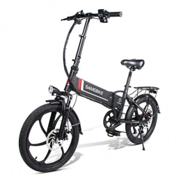Befily Bicicletas eléctrica Samebike 20LVXD30 Electric Moped Bicycle 20 Rechargeable Folding E-Bike with 350W Motor Remote Control