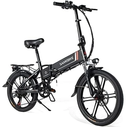 Samebike Bicicleta SAMEBIKE 20LVXD30-II Bicicleta Eléctrica Bicicleta Electrica 48V 10AH Bicicleta Electrica Plegable con Shimano 7 Velocidades & la Pantalla LCD