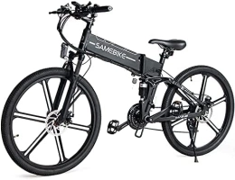 Samebike  SAMEBIKE Bicicleta eléctrica 26" Bicicleta Montaña Plegable Ebike 48V / 10, 4Ah Batería Shimano 21 Vel Pedal Assist Instrumento a Color TFT Adultos Urbana