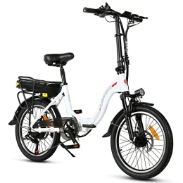 Samebike Bicicleta SAMEBIKE Bicicleta eléctrica Plegable, E Bike 20 Pulgadas, E-Folding Bike, 36V12AH Baterrie Extensible, Shimano 7 Velocidad, portátil e-Bike Bicicleta Plegable ebike Hombres e Bike Damas