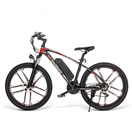 Samebike Bicicleta SAMEBIKE Bicicleta eléctrica SM26, 48 V, 350 W, 8 Ah, 25 km / h, bicicleta eléctrica de 26 pulgadas, para adultos, hombres, mujeres (negro)