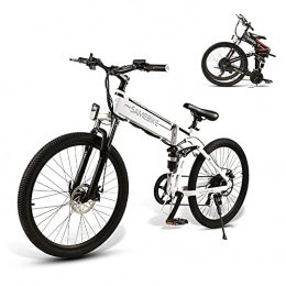 Samebike Bicicletas eléctrica SAMEBIKE Neumáticos de 26 Pulgadas 48 V 10AH Bicicleta Eléctrica Ciclomotor Llanta De Radios Bicicleta De Montaña Eléctrica Plegable para Adultos