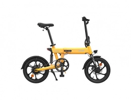 Sanvaree Bicicleta Sanvaree Bicicleta eléctrica HIMO para Adultos Bicicleta eléctrica Plegable 250W Motor 3 Modos de Trabajo, Bicicleta eléctrica con Pedal para desplazamientos (Z16 Yellow)