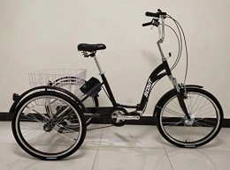 Scout Bicicletas eléctrica SCOUT Triciclo eléctrico de Calidad, Marco de aleación Plegable, 250W, 12.8Ah, 15.5MPH Limitado, Asistencia al Pedal de 5 Niveles (Negro)