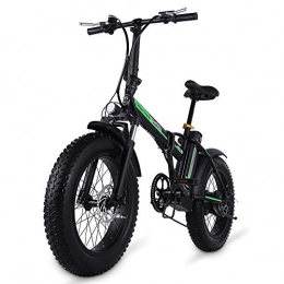 Shengmilo Bicicletas eléctrica Shengmilo Bicicleta eléctrica de 20 Pulgadas　Bicicleta eléctrica, Ｂicicleta eléctrica Plegable, Fat Tire Ebike, 48V 15AH, 500W (Negro)