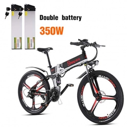 Shengmilo Bicicleta Shengmilo Bicicleta eléctrica Plegable, Shimano & XOD, 26 Pulgadas, 350W Motor, Rueda integrada Mountain Road, Bicicleta eléctrica, batería de Litio de 48V / 13ah incluida (Negro)