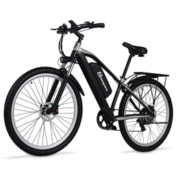 Shengmilo Bicicleta Shengmilo MX03 Bicicleta de Montaña Eléctrica Suchahar Shimano 7 Velocidades Ebike Batería Extraíble 48V17Ah Doble Suspensión Bicicleta Eléctrica para Adultos (Negro-1)