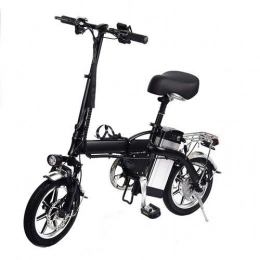 shewt Bicicleta elctrica Plegable, Motor de 350 vatios, 40KM / H, Kilometraje 50-60KM,48V/10AH, E-Bike Ligera y de 14 Pulgadas