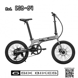 SIXBIKES Six Bikes ESB-64 Ebike Gris - Bici Elctrica Plegable