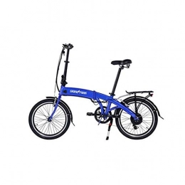 Skateflash Bicicleta Skateflash 55910 E-Bike Pro Plegable, Adultos Unisex, Azul, 153 x 108 x 60 cm