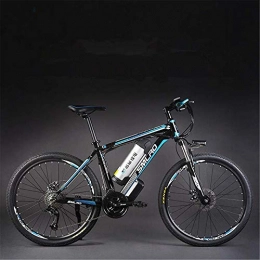 SMLNUO Bicicletas eléctrica SMLNUO 27 velocidades 26" Bicicleta elctrica, Bicicleta de montaña de aleacin de Aluminio 350W / 500W 48V 10Ah, Freno de Disco hidrulico Delantero y Trasero (Blue, 350W)