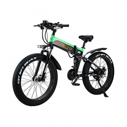 SONGZO Bicicletas eléctrica SONGZO Bicicleta Eléctrica 500W Bicicleta de Montaña de Nieve con Neumáticos Gruesos de 26 Pulgadas con Batería de Litio Extraíble de 48 V 12, 8 AH