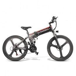 SRXH Bicicletas eléctrica SRXH - Bicicleta elctrica de montaña (48 V-350 W, 26 Pulgadas, 25 km / h, aleacin de magnesio superligera, 10 Ah, 30 - 60 km de kilometraje, con Soporte para telfono mvil, 3 Modos de Trabajo)