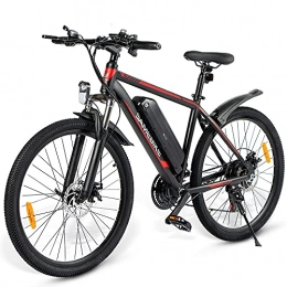 SUNWEII Bicicleta SUNWEII Bicicleta de montaña Bicicleta eléctrica Plegable e-Bike para Adultos, e-City Bike e-Bike con batería de Litio de 36V 10Ah, 350W para Hombres, Black350W
