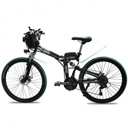 sunyu Bicicletas eléctrica sunyu Bicicleta Eléctrica Plegable, 350 W Motor para Bicicleta De Montaña Eléctrica para Adultos, 26 Pulgadas E-Bike, 36V / 10Ah Ciclomotorgreen