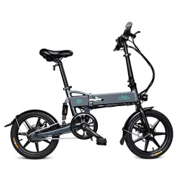 SUQIAOQIAO Bicicleta SUQIAOQIAO Fiido Sencilla y Hermosa Bicicleta elctrica D2 36v 7.8ah Plegable Bicicleta elctrica con 3 Modos de Trabajo, Shimano E-Bici con 16inch Pantalla LED de Neumticos, Gris