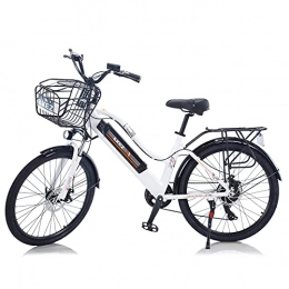 TAOCI Bicicletas eléctricas para mujeres adultas, todo terreno 26" 36V 350W E-Bike Bicicletas Shimano 7 velocidades Ebike montaña para el trabajo al aire libre Ciclismo viajes