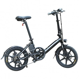 Tazzaka Bicicletas eléctrica Tazzaka Bicicleta Eléctrica Plegable 16 Pulgadas 250W 25km / h Bicicleta de Ciudad / Montaña Ciclomotor de 3 Niveles Bateria de Litio de Aluminio Display LED 3 Modos para Adultos [EU Stock