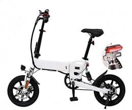 TCYLZ Bicicleta TCYLZ Bicicleta de montaña eléctrica plegable con batería de iones de litio de 36 V / 10 Ah, sillín ajustable, freno de disco doble, bicicleta eléctrica para el tráfico pendular, 7, 8 Ah, 7, 8 Ah