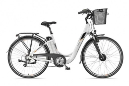 Telefunken Bicicletas eléctrica Telefunken Bicicleta eléctrica de aluminio de 28 pulgadas con cambio de 7 marchas Shimano, ligera con cesta, 250 W y 10, 4 Ah, 36 V, RC 820 Multitalent