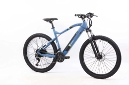 Telefunken Bicicleta Telefunken Bicicleta eléctrica de montaña de aluminio, 27 velocidades, cambio de cadena Shimano Altus – Pedelec MTB 29 pulgadas, motor de rueda trasera 250 W, frenos de disco, azul, ascensor M923