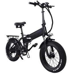 TODIMART Bicicleta TODIMART Bicicleta Plegable Eléctrica Neumático Gordo 20"* 4" con Batería 48V 17Ah, Bicicleta De Montaña De Ciudad De Largo Alcance 60-80KM (RX20 750 48V15AH)
