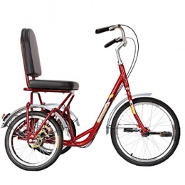 M-YN Bicicleta Triciclo Adulto Triciclo for adultos con canasta, bicicletas de 3 ruedas Adultos for adultos, bicicletas de crucero, bicicletas de tres ruedas for mujeres for hombres, principiantes, silla de montar r